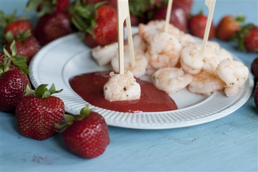 Food Strawberry Shrimp Cocktail